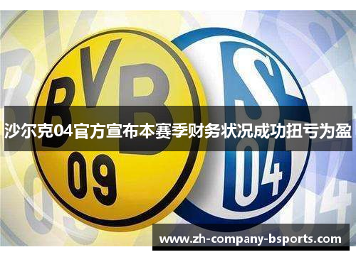 沙尔克04官方宣布本赛季财务状况成功扭亏为盈